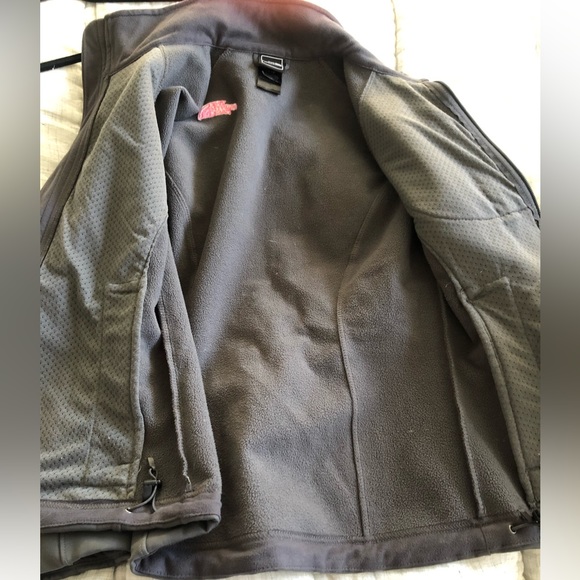 The North Face- Grey Breast Cancer Awareness Fleece Lined Full Zip Jacket - Picture 5 of 7